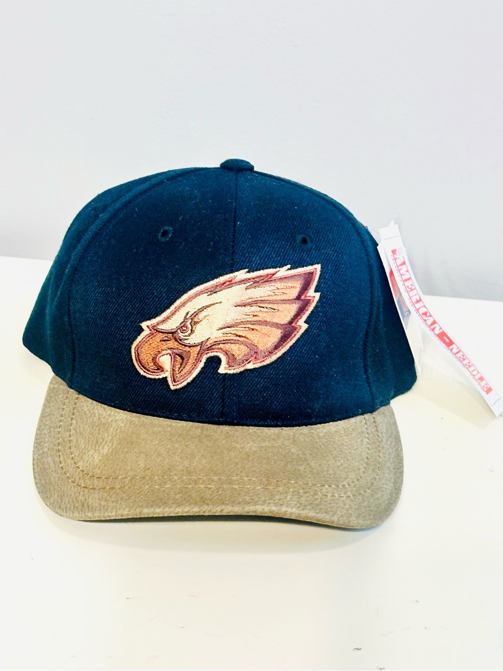 Vtg Y2k 90's NFL Philadelphia Eagles American Needle Strapback Cap Wool Blend